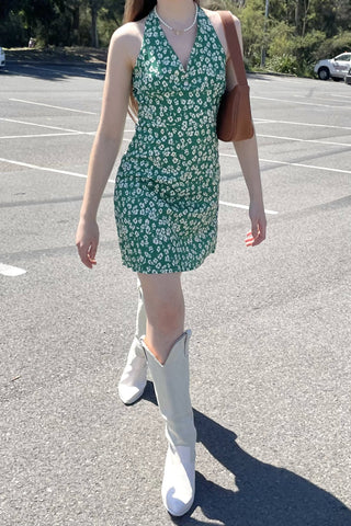 Beatrice halter neck mini dress - SCG_COLLECTIONS