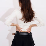 Belted Low Rise Mini Skirt - SCG_COLLECTIONSBottom