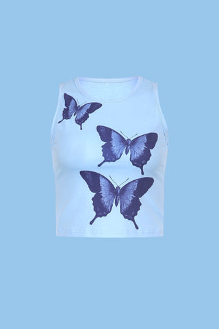 Butterfly crop tank - SCG_COLLECTIONS