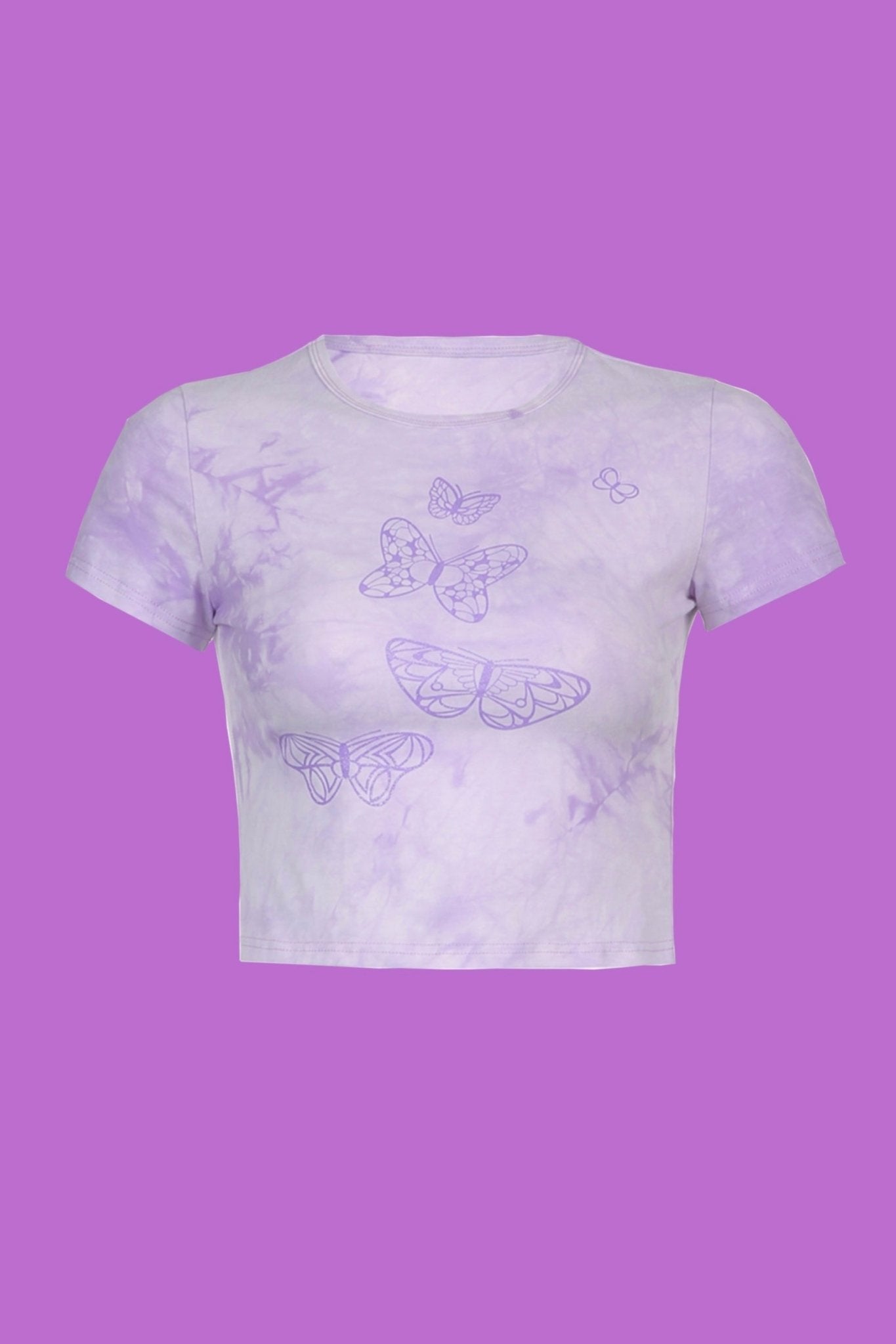 Butterfly tie die baby tee - SCG_COLLECTIONS