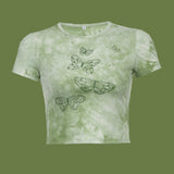 Butterfly tie die baby tee - SCG_COLLECTIONS