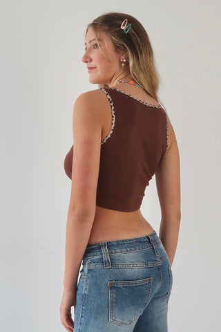 Cheetah print crop tank - SCG_COLLECTIONS