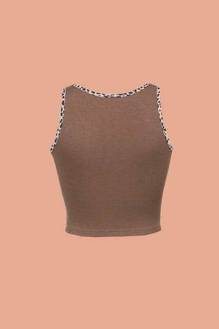 Cheetah print crop tank - SCG_COLLECTIONS