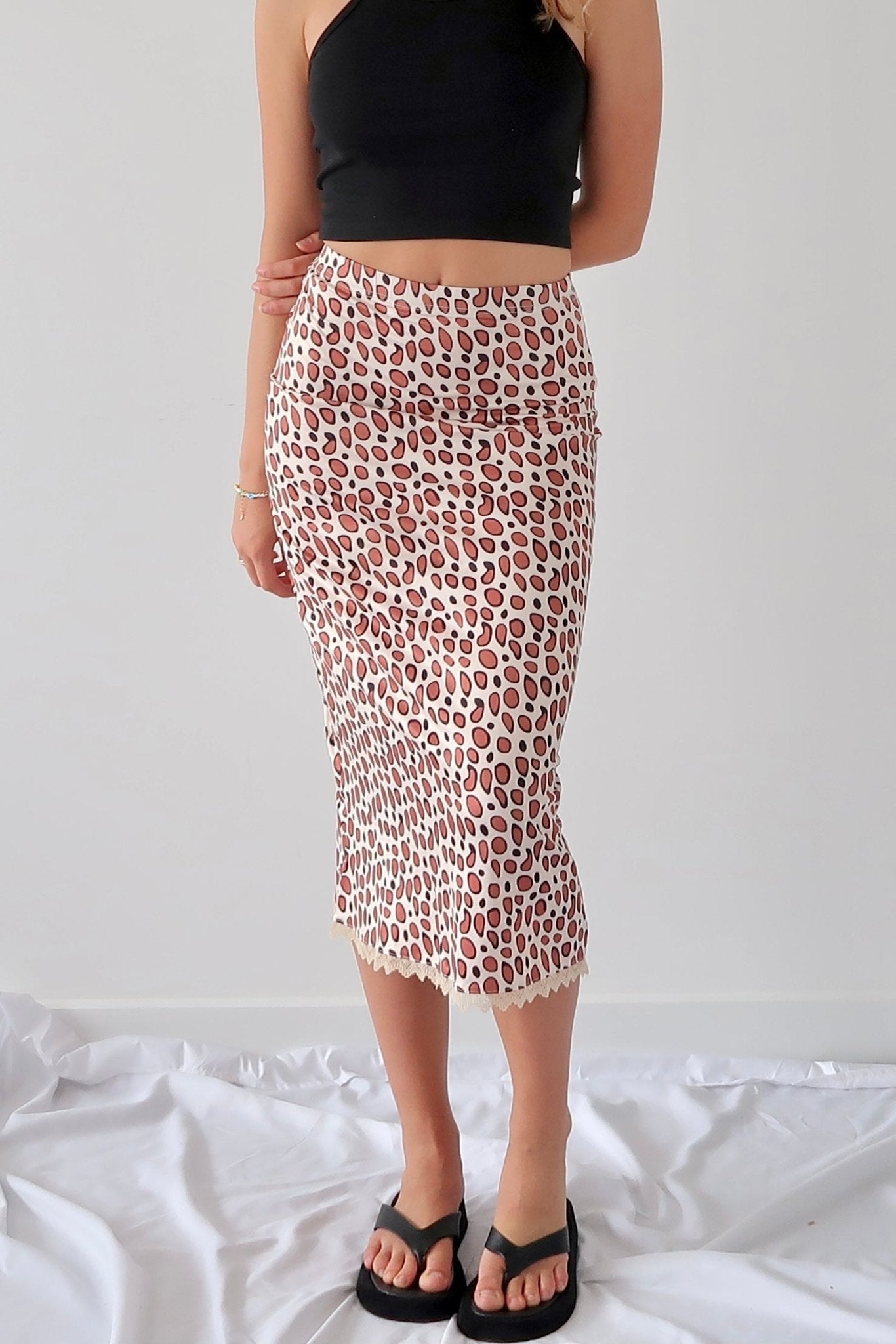 Cheetah print midi skirt - SCG_COLLECTIONS