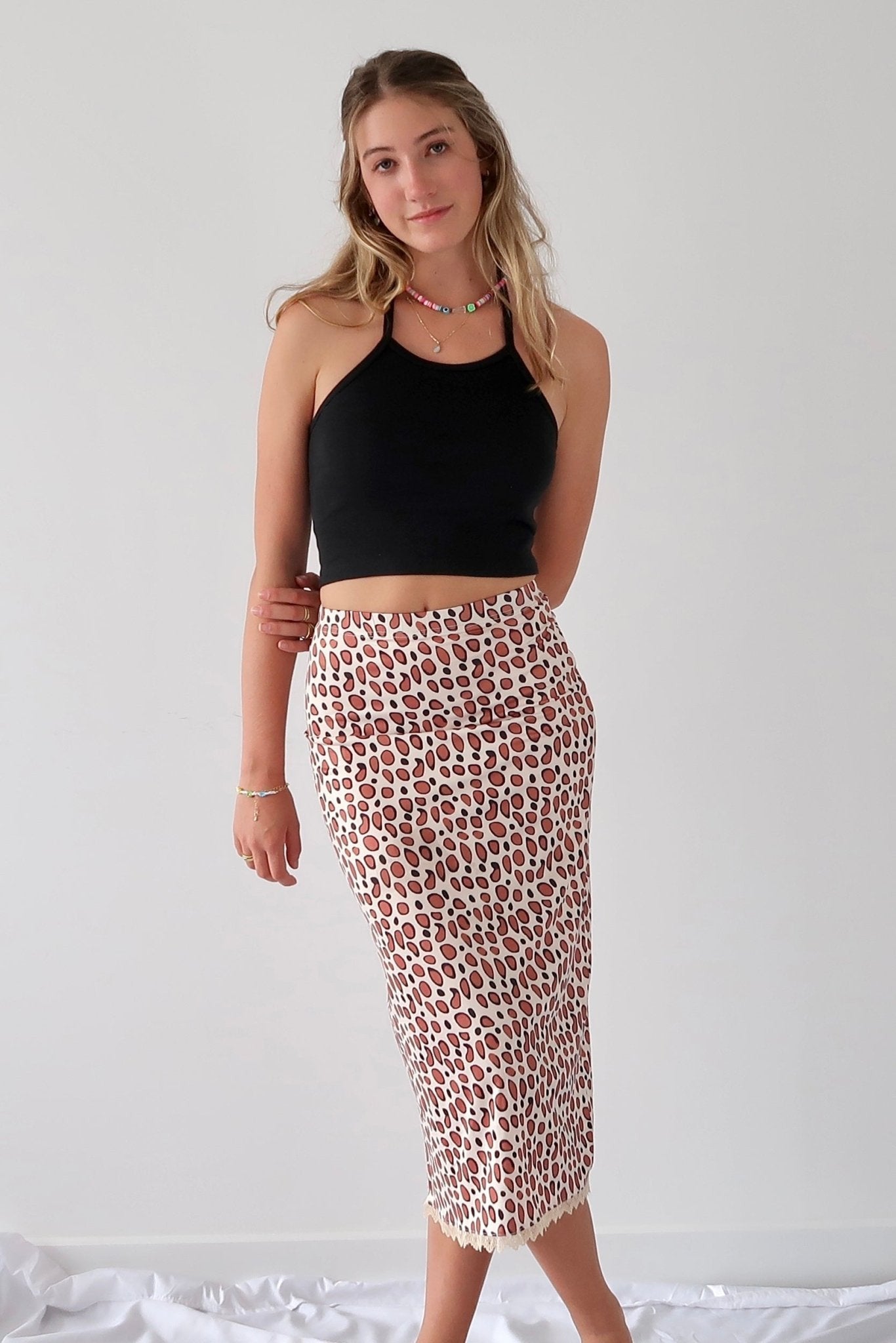 Cheetah print midi skirt - SCG_COLLECTIONS