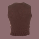 Cool girl argyle print vest - SCG_COLLECTIONSsweater