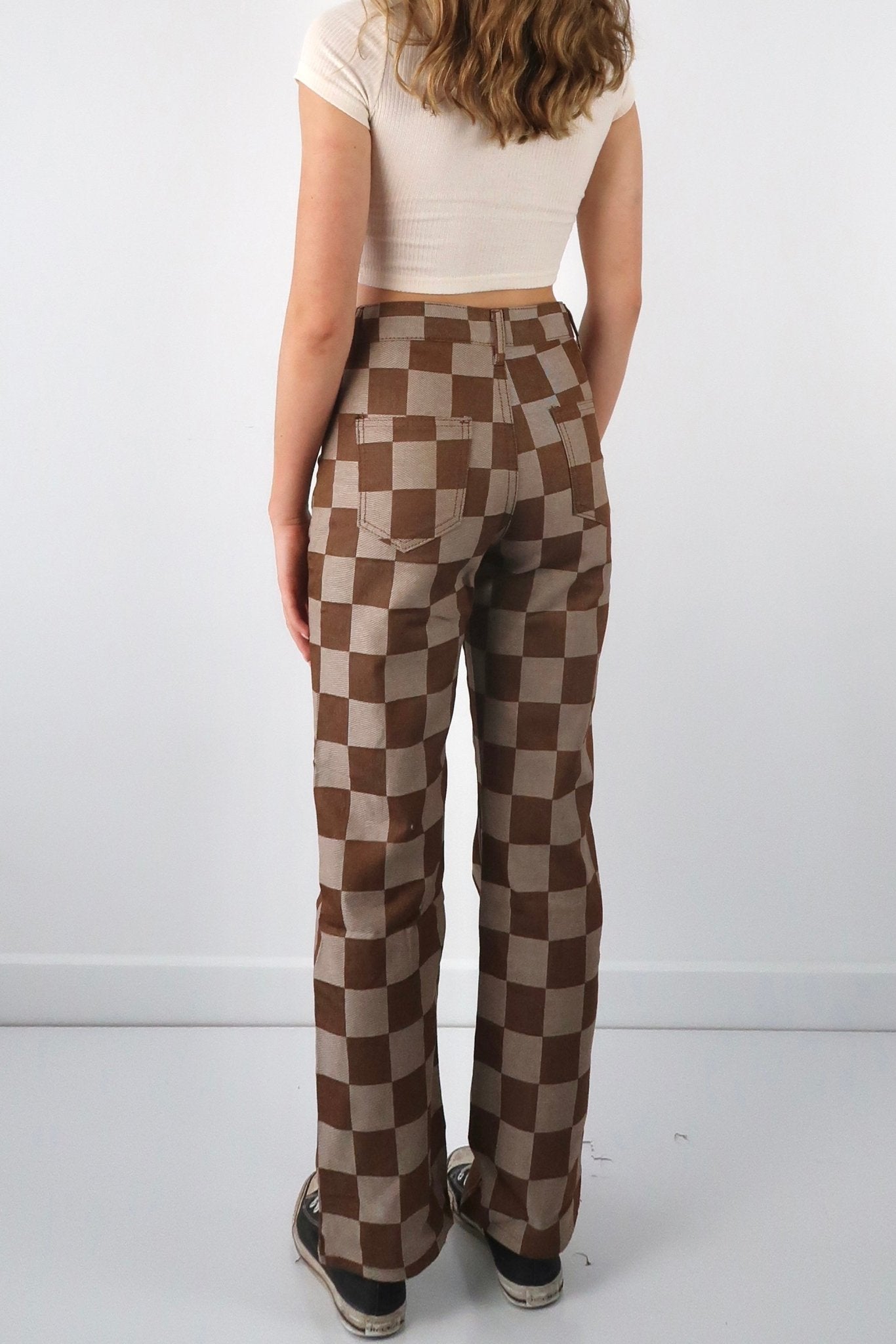 Emily loose leg check pants - SCG_COLLECTIONSBottom