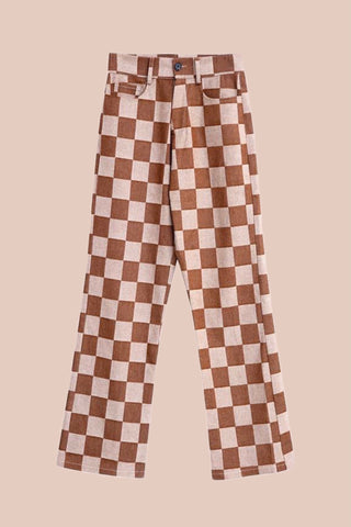 Emily loose leg check pants - SCG_COLLECTIONSBottom