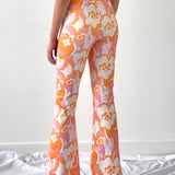 Floral pattern flare trouser - SCG_COLLECTIONS