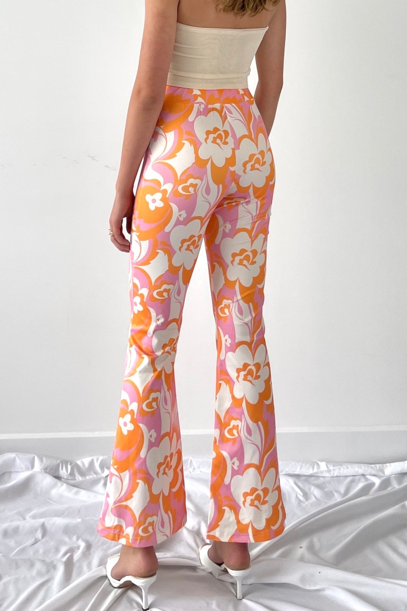 Floral pattern flare trouser - SCG_COLLECTIONS