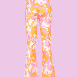 Floral pattern flare trouser - SCG_COLLECTIONS