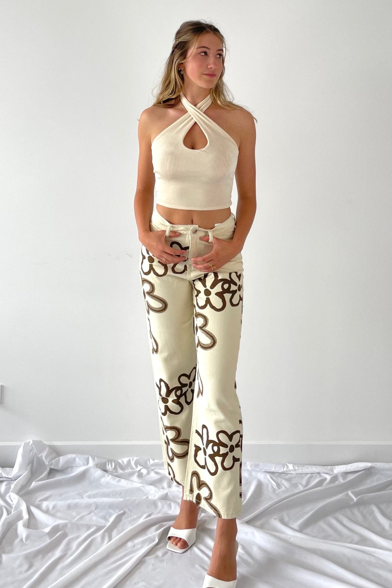 Flowers print pants - SCG_COLLECTIONS