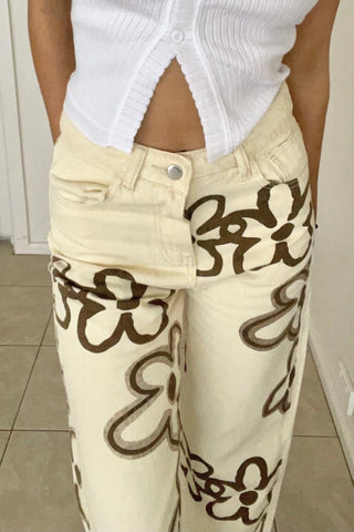 Flowers print pants - SCG_COLLECTIONS
