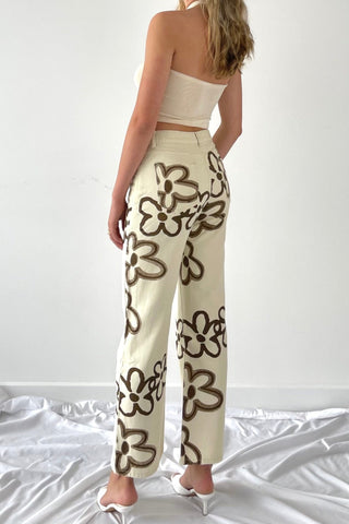 Flowers print pants - SCG_COLLECTIONS