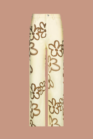 Flowers print pants - SCG_COLLECTIONS