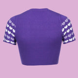 Heart knit crop top - SCG_COLLECTIONS