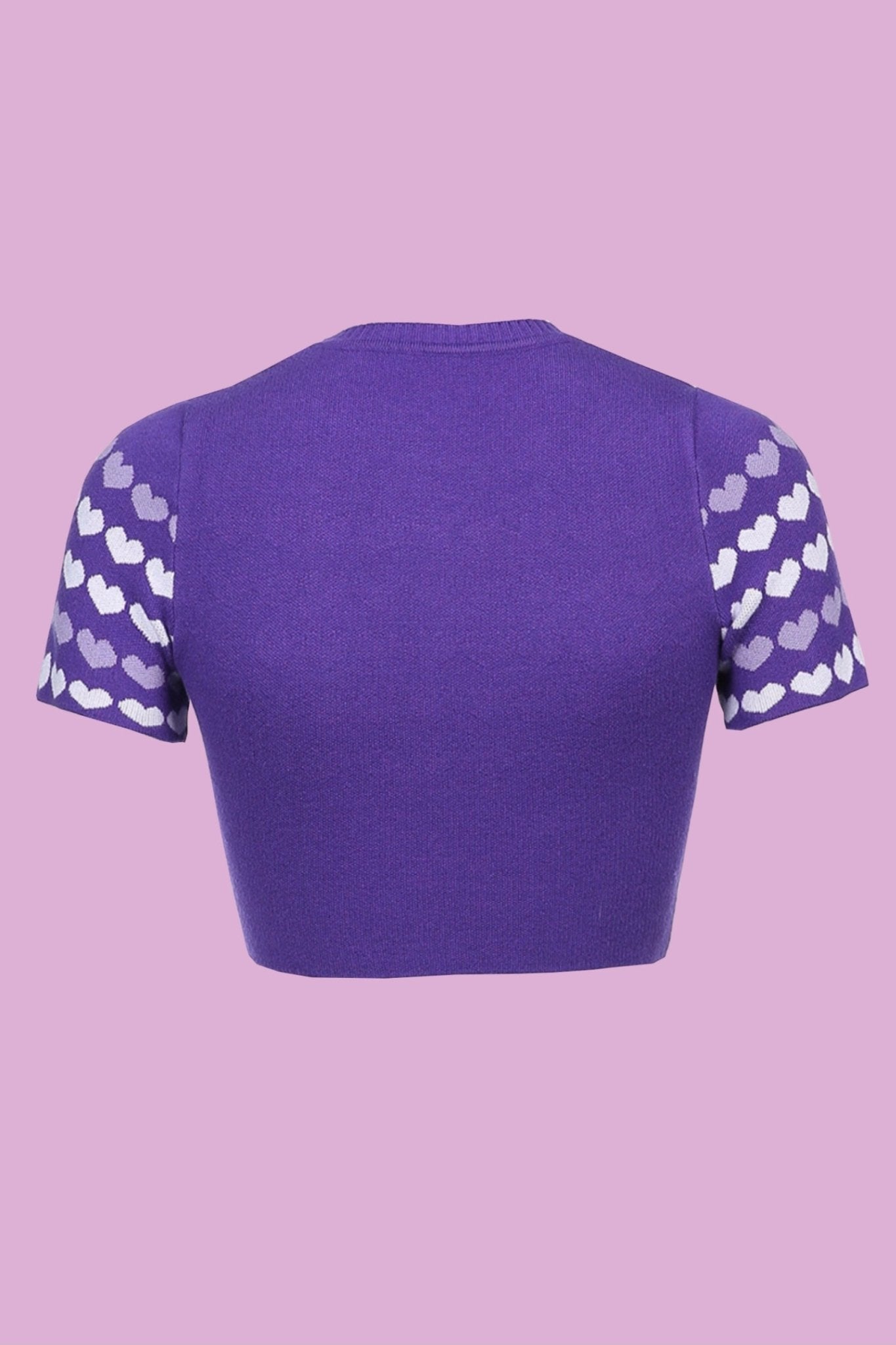 Heart knit crop top - SCG_COLLECTIONS
