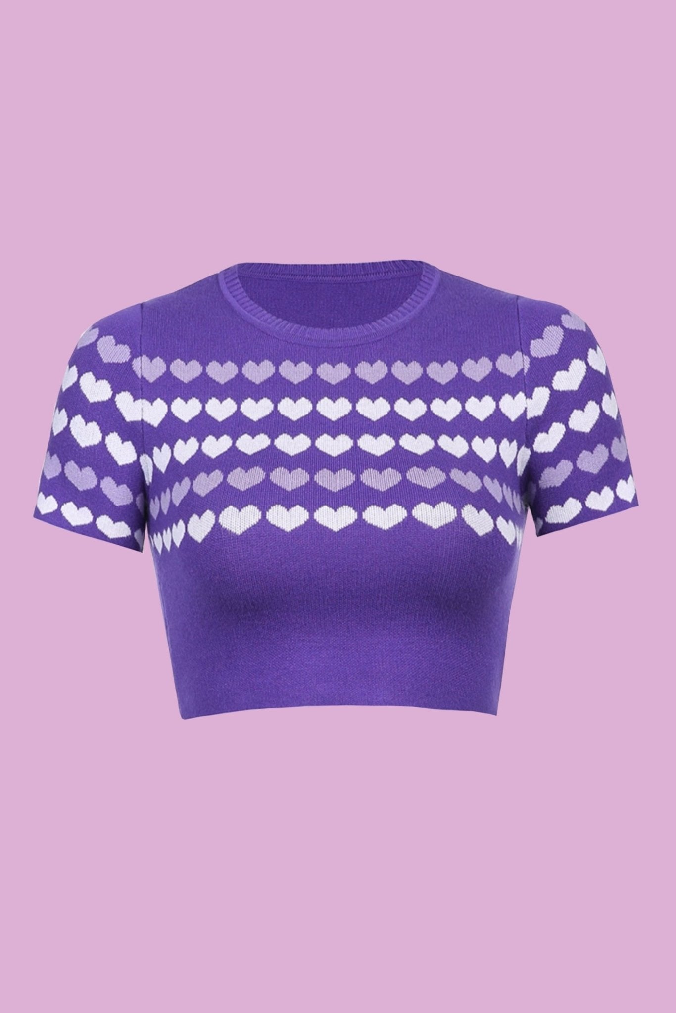Heart knit crop top - SCG_COLLECTIONS