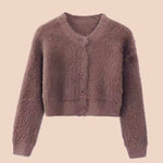 Honey girl fluffy button front cardigan - SCG_COLLECTIONSsweater
