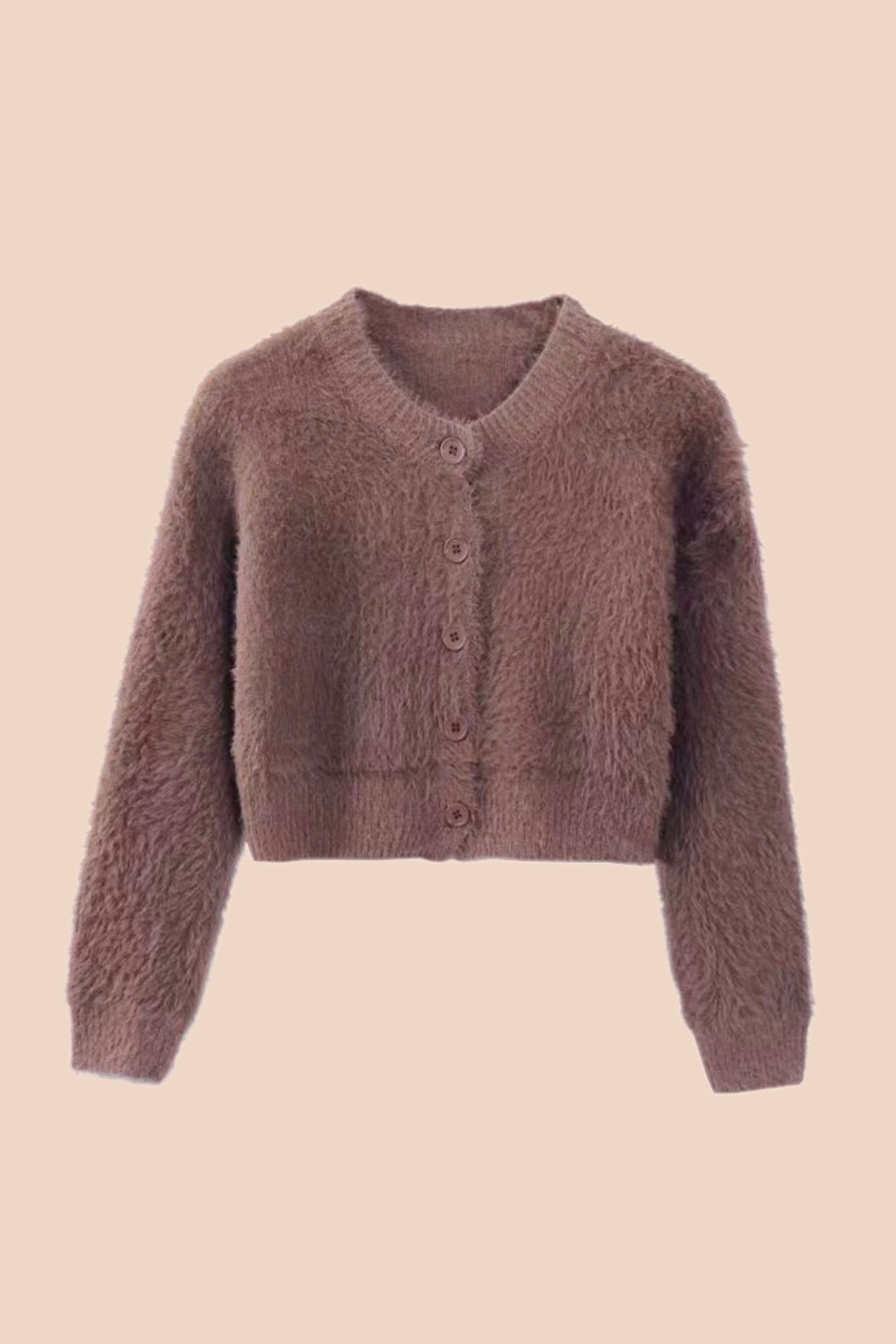 Honey girl fluffy button front cardigan - SCG_COLLECTIONSsweater