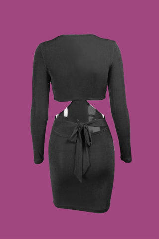 Long sleeves party night mini dress - SCG_COLLECTIONS