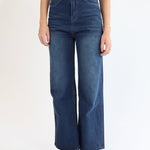 Mid Rise dad jeans in mid vintage blue - SCG_COLLECTIONSBottom