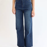 Mid Rise dad jeans in mid vintage blue - SCG_COLLECTIONSBottom