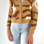 Ocean pattern v-neck cardigan - SCG_COLLECTIONS