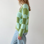 Oversize check knit sweater - SCG_COLLECTIONSsweater