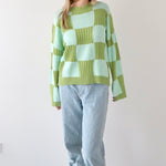 Oversize check knit sweater - SCG_COLLECTIONSsweater