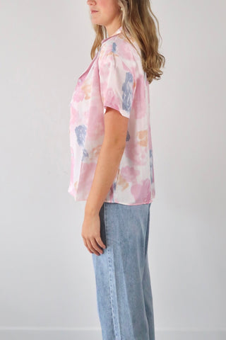 Pinky floral button down shirt - SCG_COLLECTIONSTop