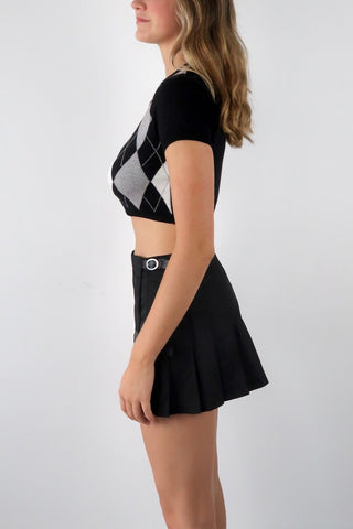 Preppy knit crop cardigan - SCG_COLLECTIONS