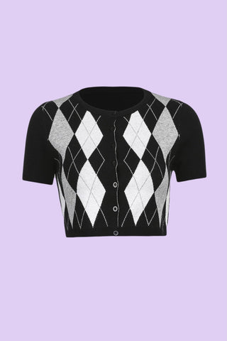 Preppy knit crop cardigan - SCG_COLLECTIONS