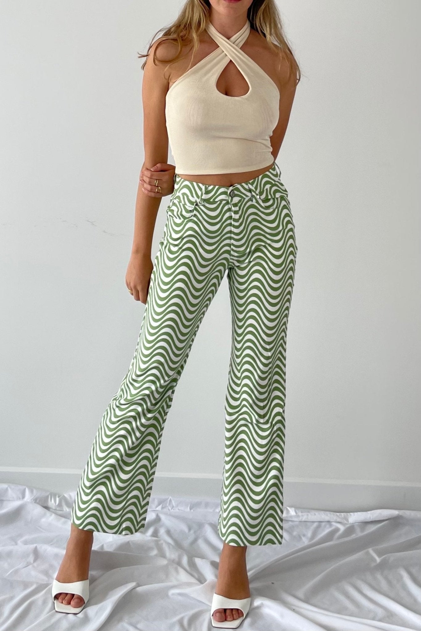 Prism pattern trousers - SCG_COLLECTIONSBottom
