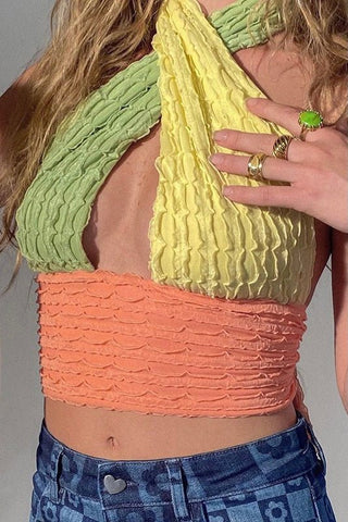 Rainbow wrap neck cami - SCG_COLLECTIONS