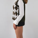 Retro argyle print vest - SCG_COLLECTIONS
