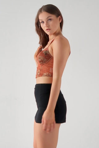 Retro vibe floral mesh top - SCG_COLLECTIONSTop