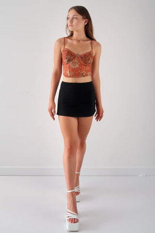 Retro vibe floral mesh top - SCG_COLLECTIONSTop