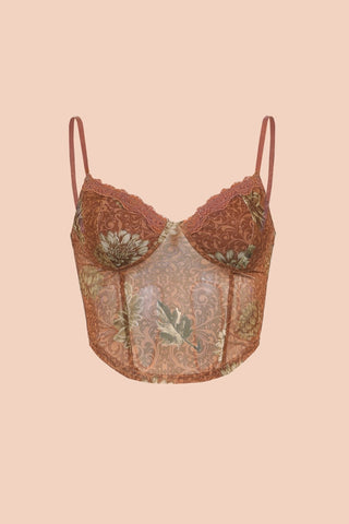 Retro vibe floral mesh top - SCG_COLLECTIONSTop