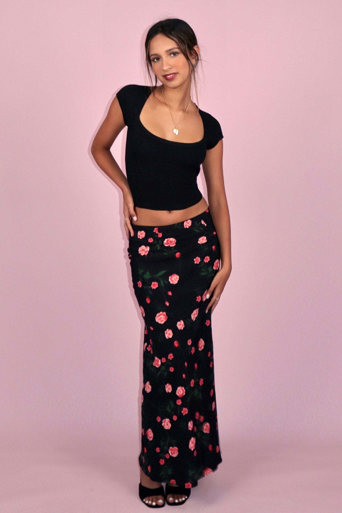 SCG MADE |Bella rosy maxi skirt - SCG_COLLECTIONSBottom