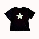 SCG MADE | Black Star Baby Tee - SCG_COLLECTIONSTop