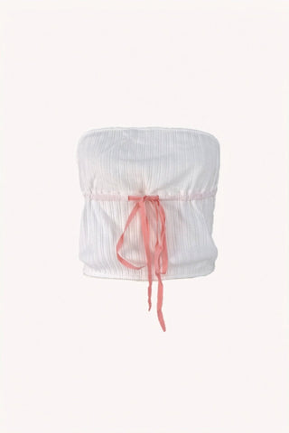 SCG MADE |Dorothea Pointelle Tube Top - SCG_COLLECTIONSTop