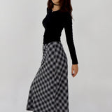 SCG MADE |Kelsey 90s plaid maxi skirt - SCG_COLLECTIONSBottom