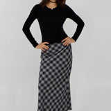 SCG MADE |Kelsey 90s plaid maxi skirt - SCG_COLLECTIONSBottom