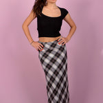 SCG MADE |Kelsey 90s plaid maxi skirt - SCG_COLLECTIONSBottom