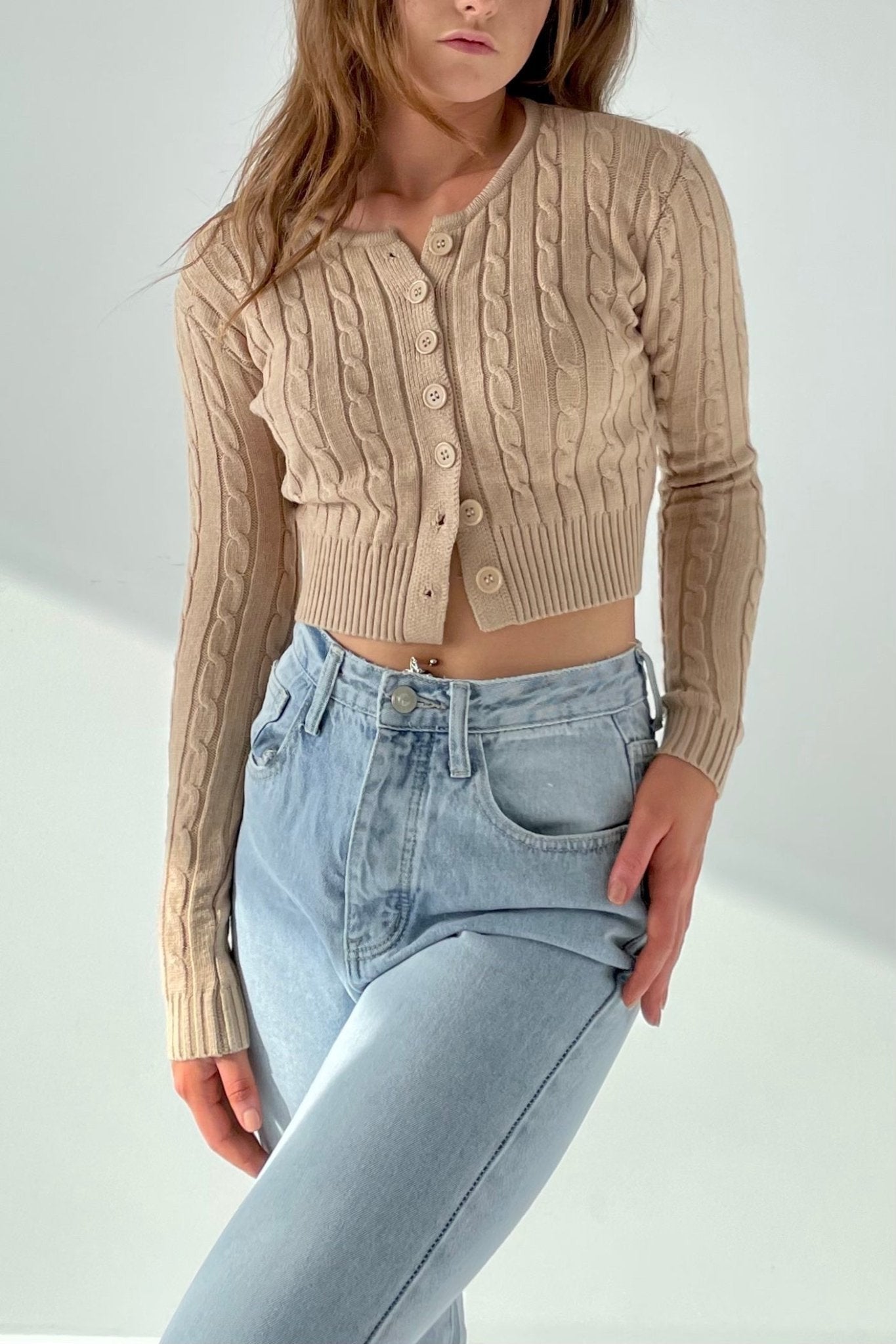 Simple button up cardigan - SCG_COLLECTIONS