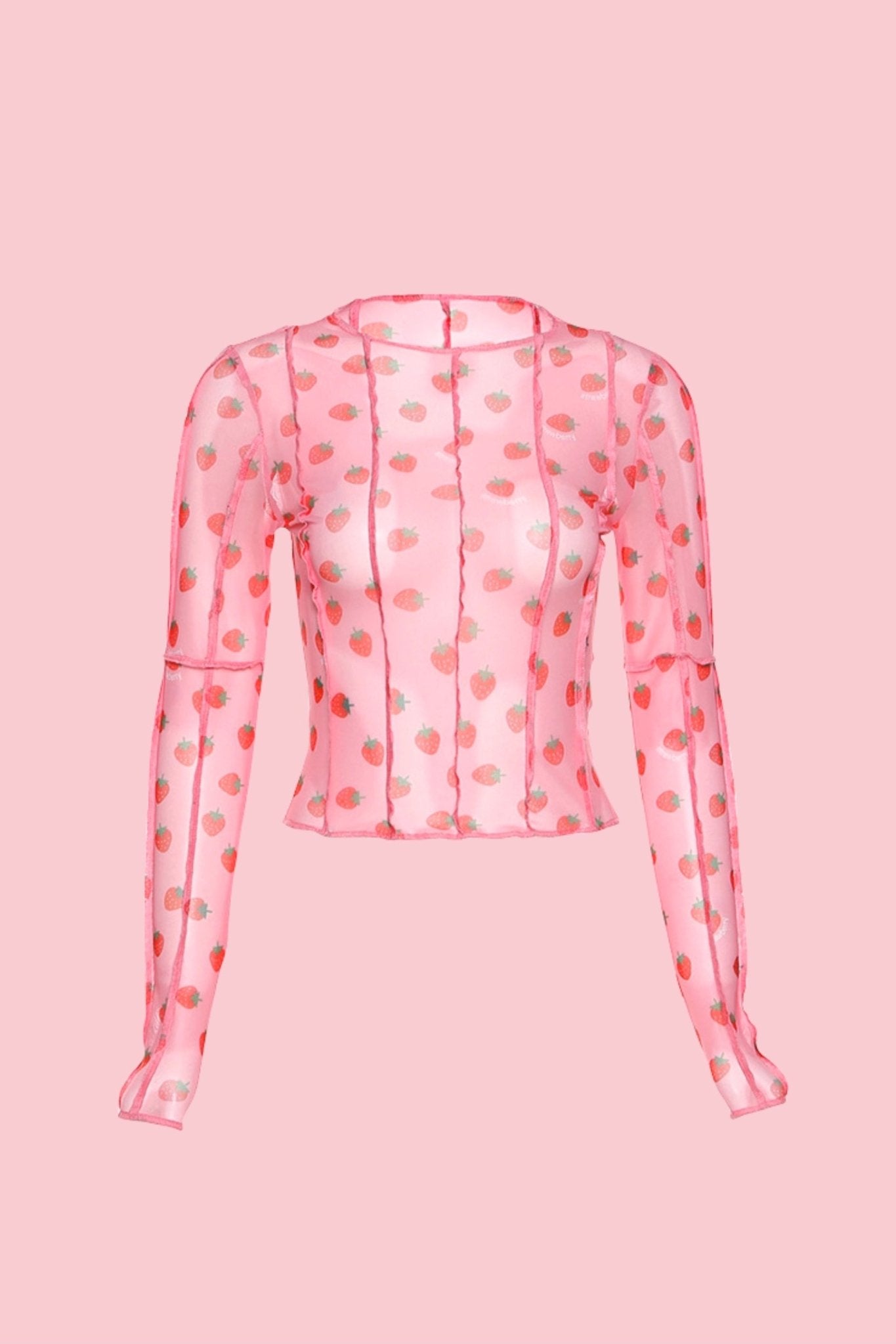 Strawberry mesh top - SCG_COLLECTIONS