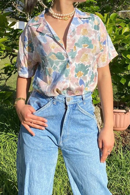 Summer floral button up shirt - SCG_COLLECTIONSTop
