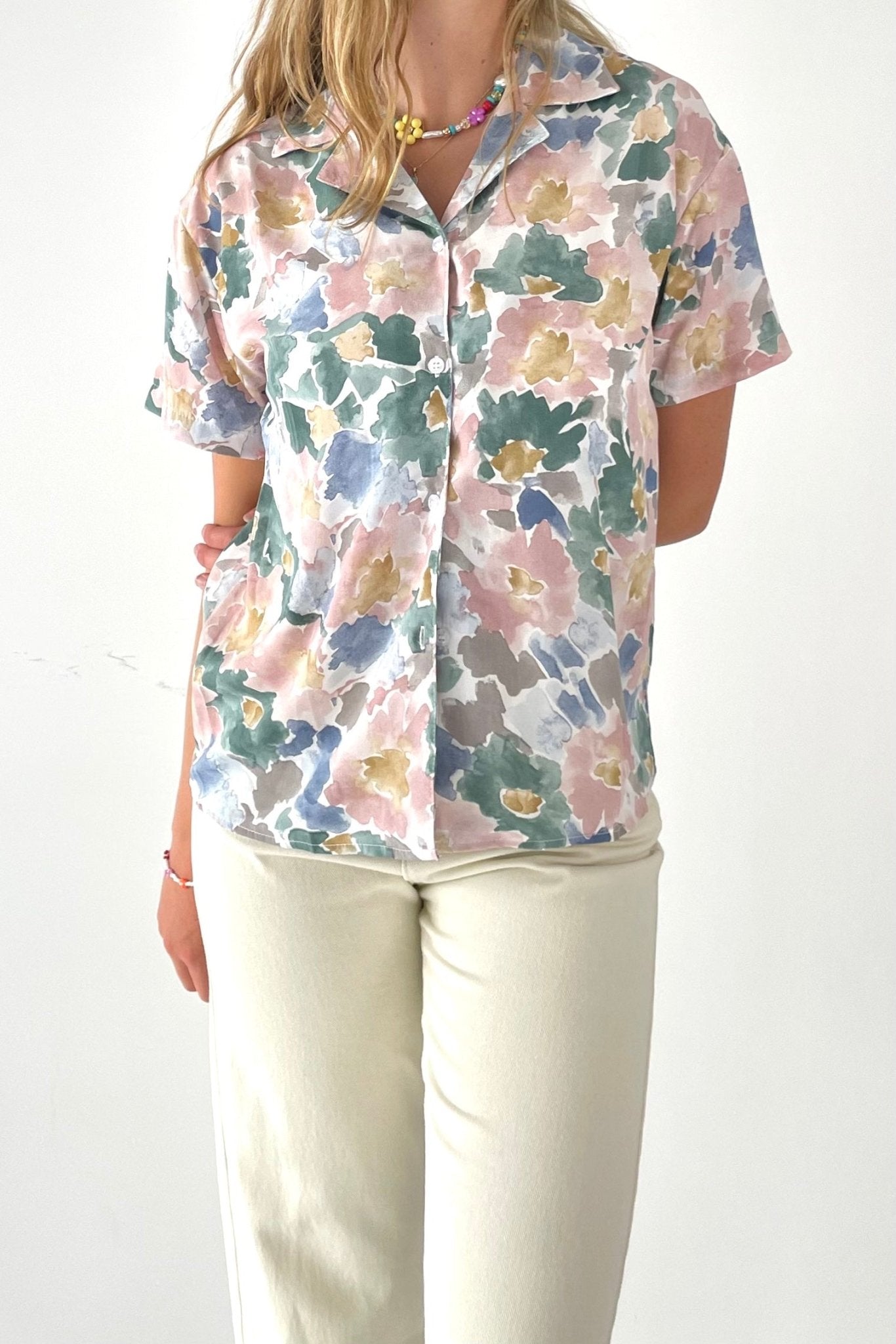 Summer floral button up shirt - SCG_COLLECTIONSTop