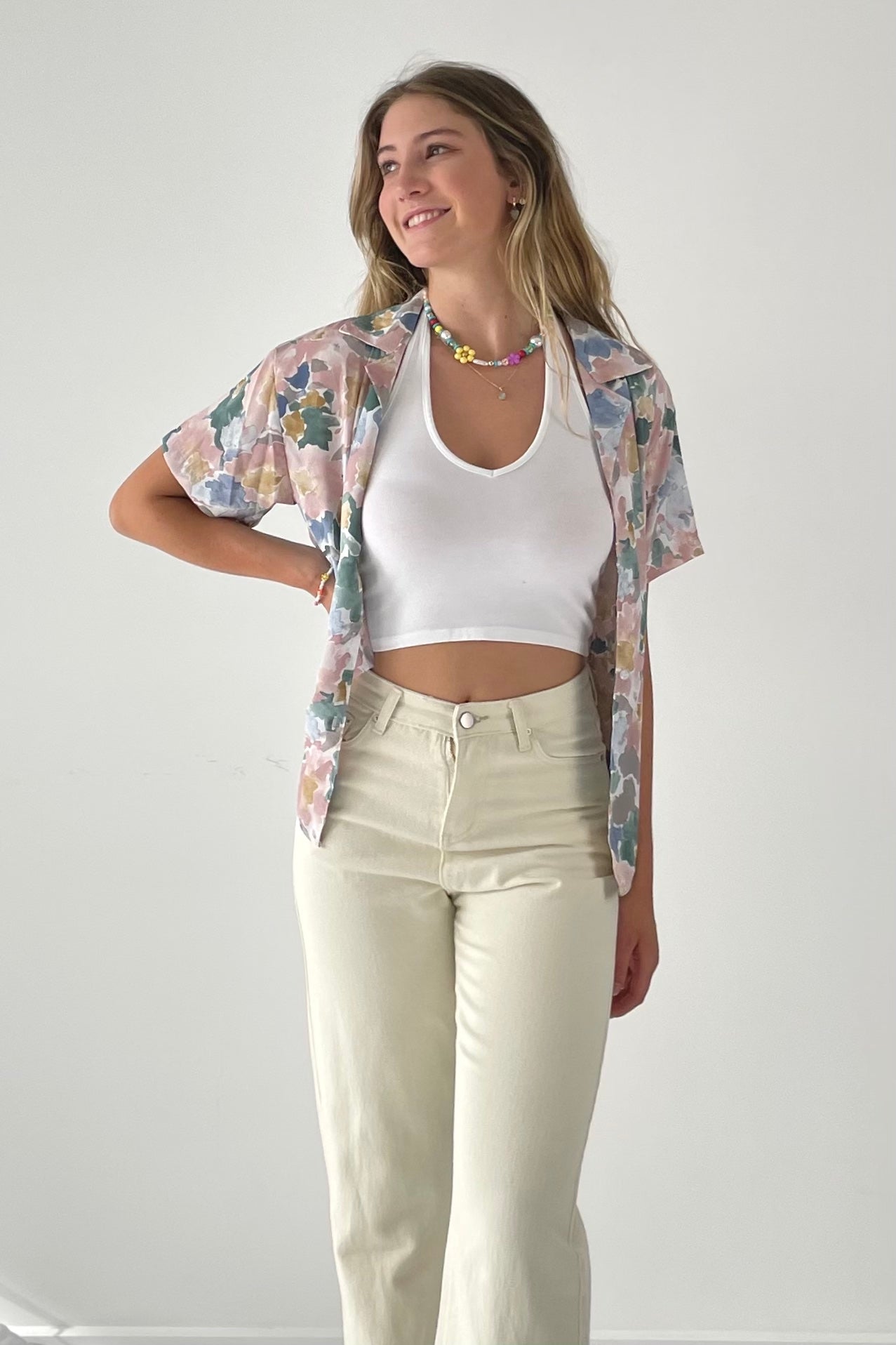 Summer floral button up shirt - SCG_COLLECTIONSTop
